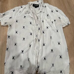 Playboy White Men's Shirt